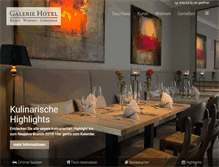 Tablet Screenshot of galerie-hotel.de